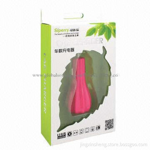 USB Car Charger for iPad Mini with Dual-USB Ports, 5V DC/2A Output, Made of ABS Material Shell